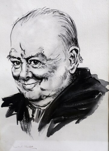 The Unique Signed Winston Churchill Portrait