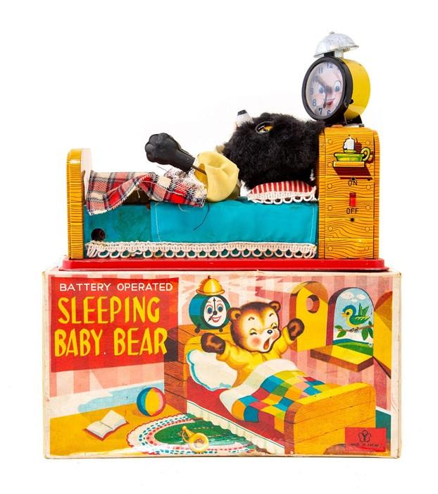 Sleeping baby hot sale bear toy