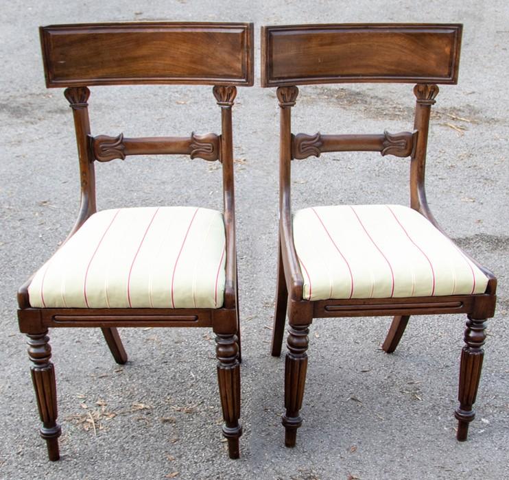 william iv mahogany dining chairs