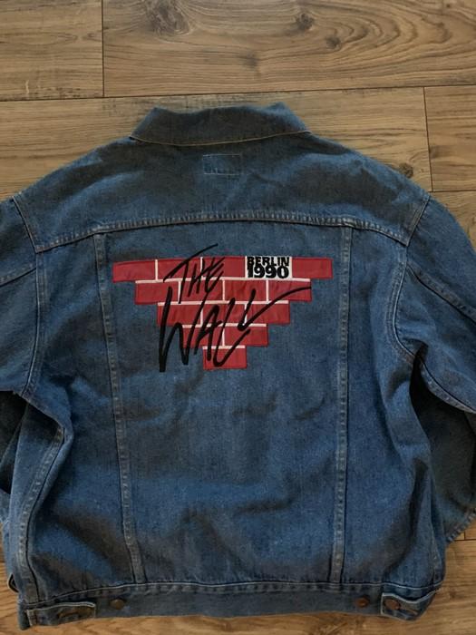 Custom painted 70s lined Trucker jean offers jacket Led Zeppelin Swan Song Pink Floyd