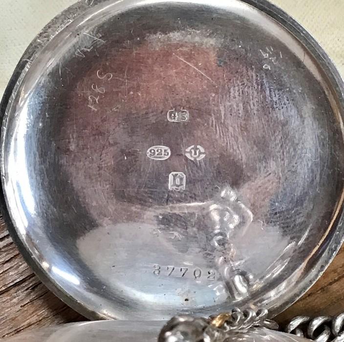 WW1 Pocket Watches, Fobs & Albert. One Pocket watch is sterling silver ...