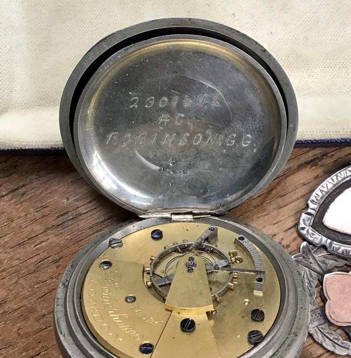 WW1 Pocket Watches, Fobs & Albert. One Pocket watch is sterling silver ...