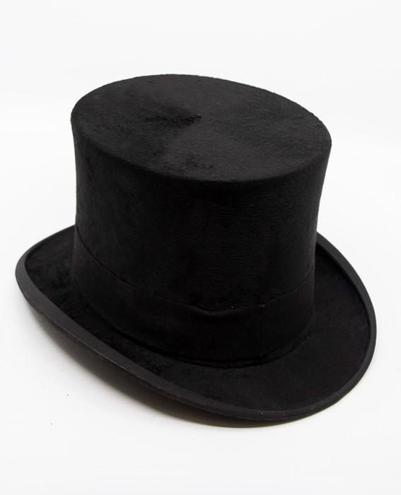 A late Victorian imperial Christys London silk top hat complete with ...