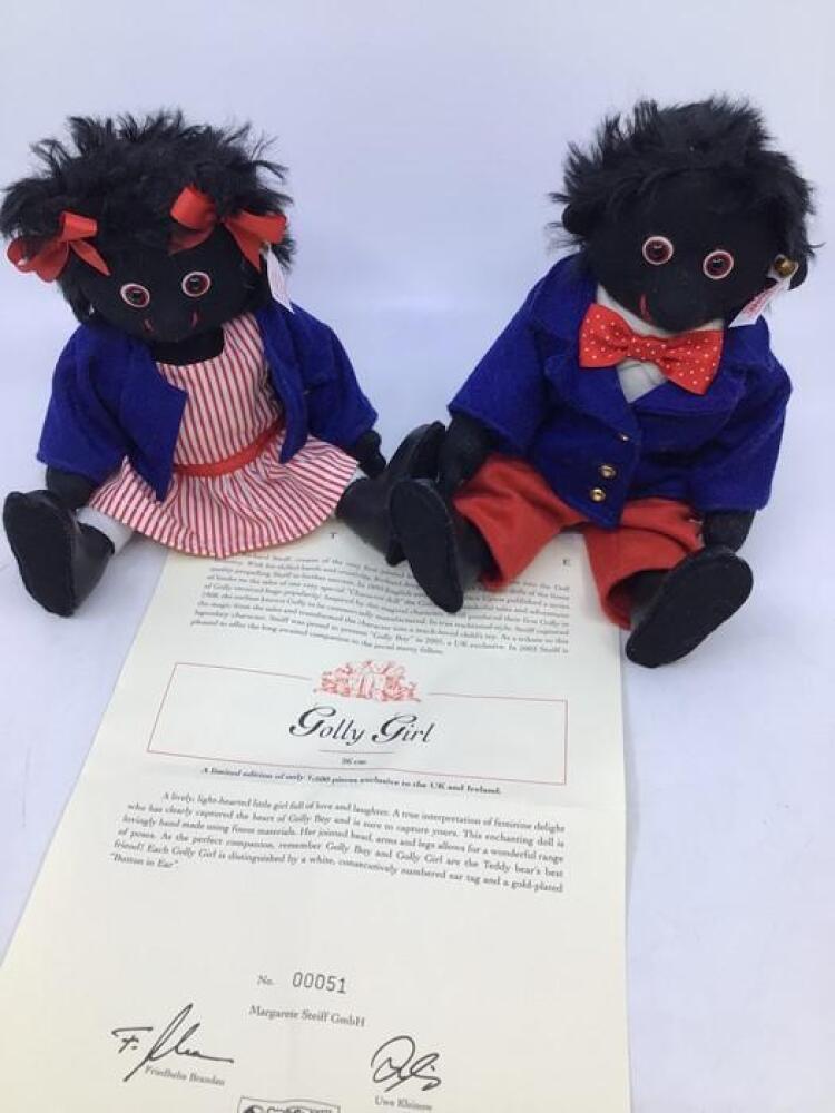 Steiff,THE TOY STOREオリジナルGolli Girl 22cm Steiff Golly Girl approximate height 25cm, Limited edition