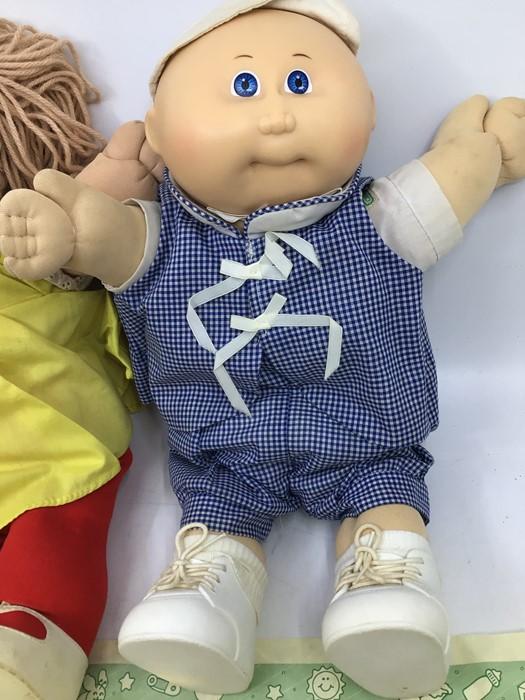 Cabbage Patch Kids: two hard face 1980ﾒs dolls with birth certificates ...