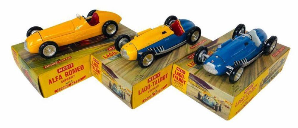 3x Merit 1/24 Racing Car Kits 'Pre Built' Super Kits. Lot Includes ...