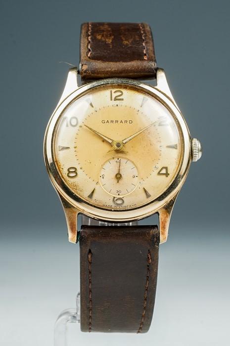 Garrard 9ct outlet gold mens watch