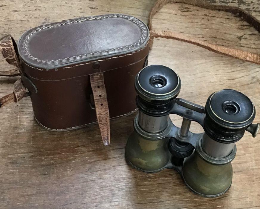 Second Boer War field glasses owned by Trooper S.J. Wolfenden