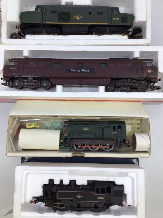 Railway: two Lima 00 gauge locomotives, one Wrenn all repainted a/f, in ...