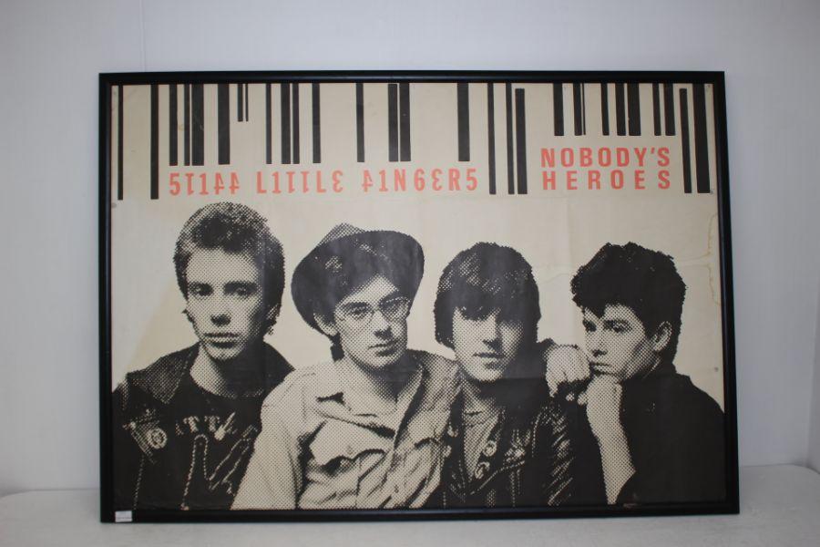 Stiff Little Fingers -Nobodys Hero - original Poster in frame (NO