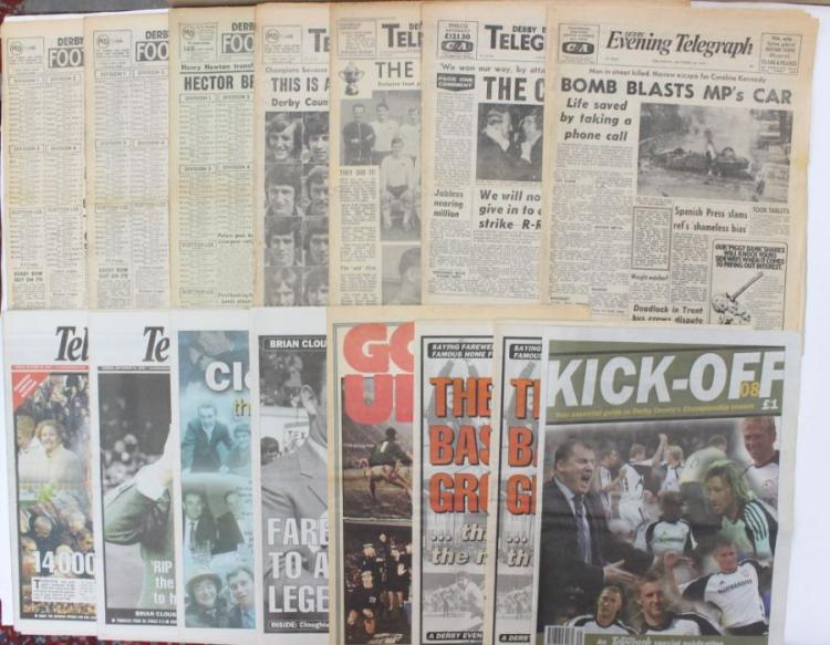 Derby County: A collection of assorted Ram Newspapers, contained within ...