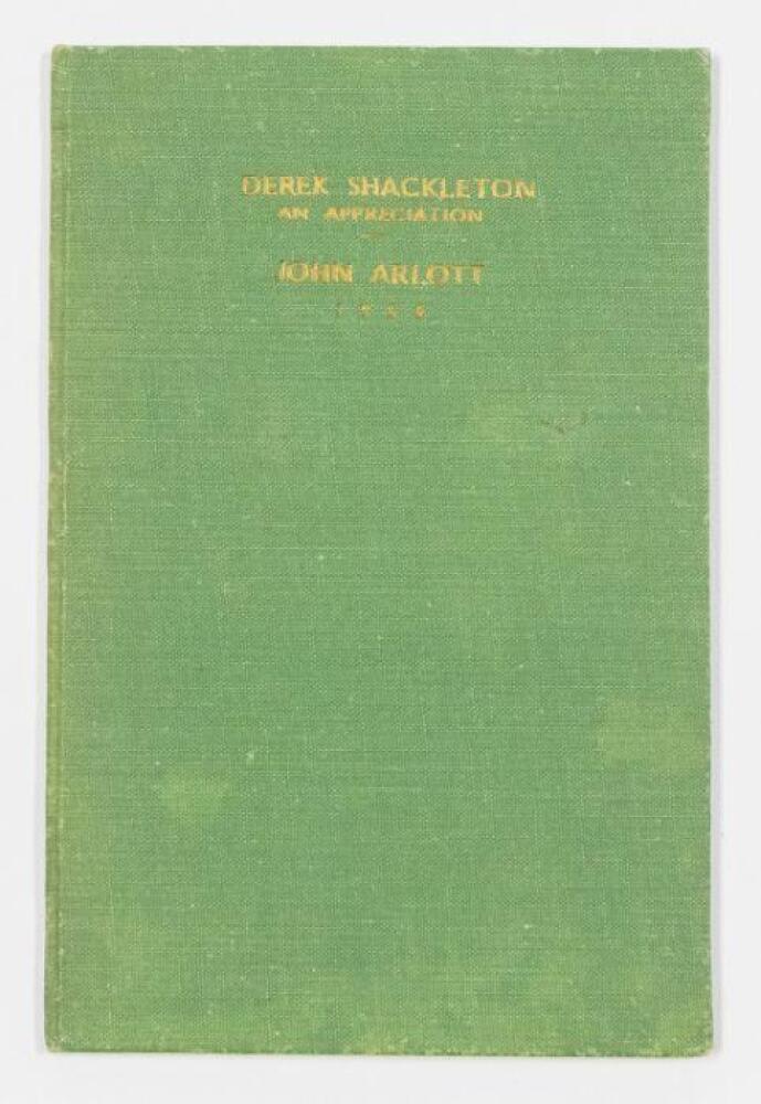 John Arlott, Derek Shackleton, an Appreciation. Southampton, Hampshire ...
