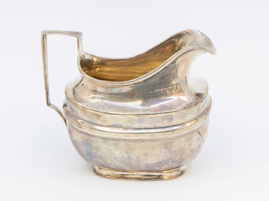 A George III Silver Cream Jug, The Body Engraved With Initials ...