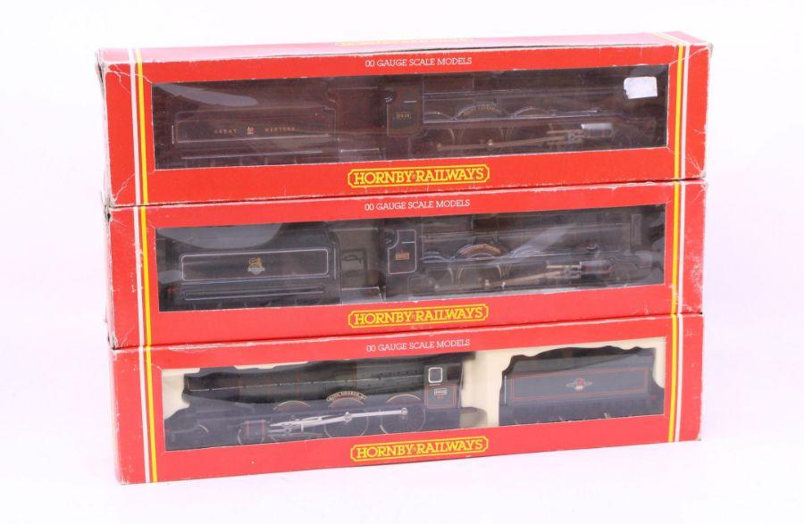 Hornby: A collection of three boxed Hornby, OO Gauge, locomotives, to ...