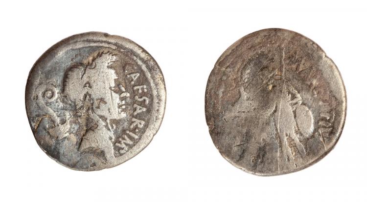 A Silver Roman Republican Denarius Issued By The Moneyer M Mettius ...