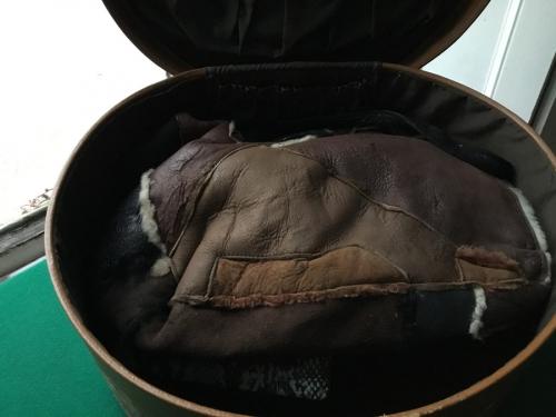 Sold at Auction: VINTAGE LEATHER HAT BOX