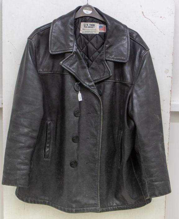 Us 740n pea top jacket leather