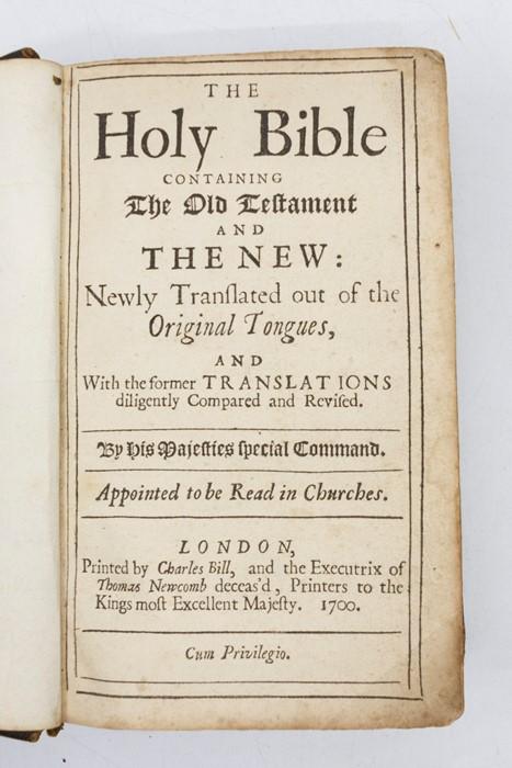 Holy Bible Old And New Testament London Charles Bill And Thomas