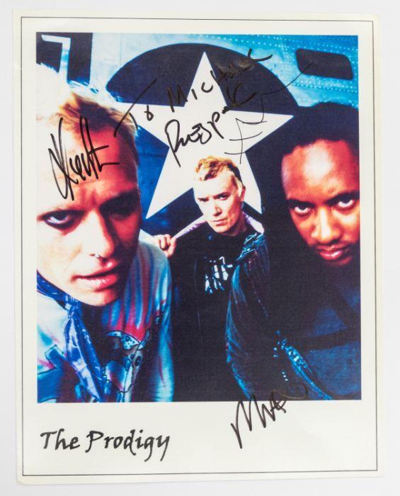 The Prodigy - A colour picture approx 10 x 8 signed in person to