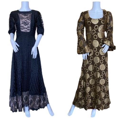 Vintage Jean Louis Scherrer Couture Tulle Evening Black Gown # 14529, Size  F 42