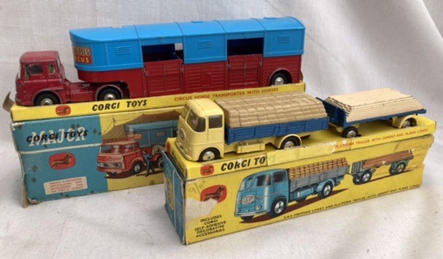 Corgi: A boxed Corgi Gift Set 11, ERF Lorry with trailer and load