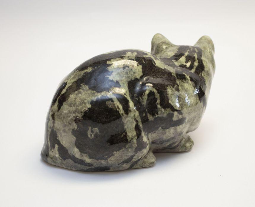 Winstanley Cat In A Seated Position. Length Approx 28cm. Signature And 