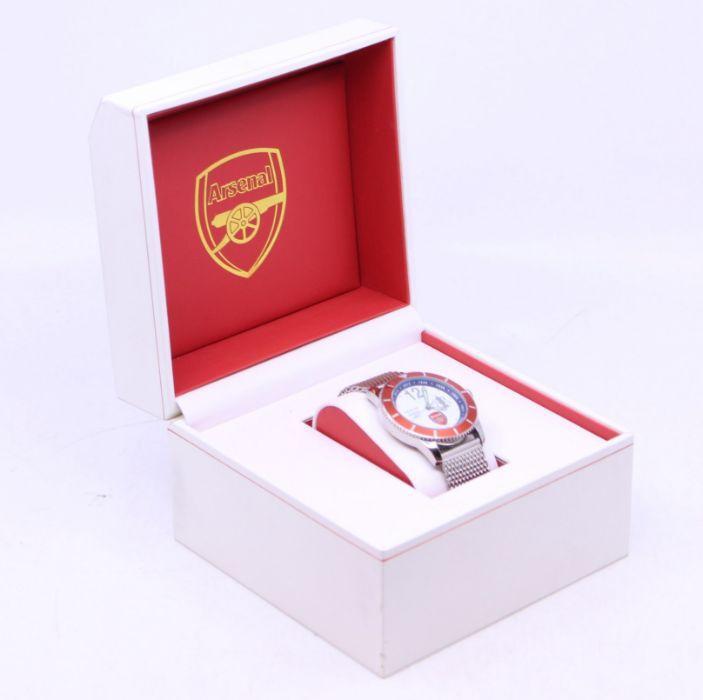 Arsenal: A boxed Danbury Mint Arsenal F.A. Cup Winners 2015 watch