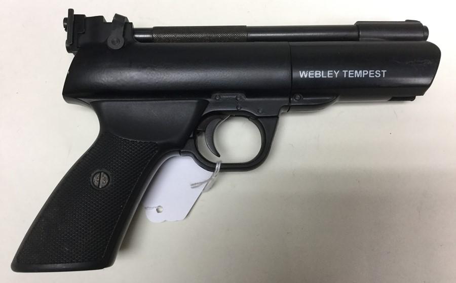 Webley Tempest .22 Air Pistol. Serial number TR HT 000475. Barrel ...