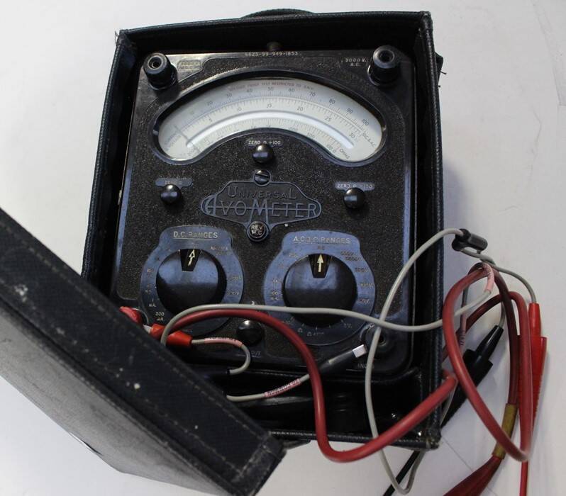 A post war British Army AVO Multimeter Set No1 MK3. NATO stock number ...