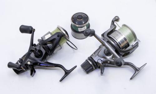 ANGLING INTEREST; T150 SHIMANO Bait runner fishing reels with spare spools