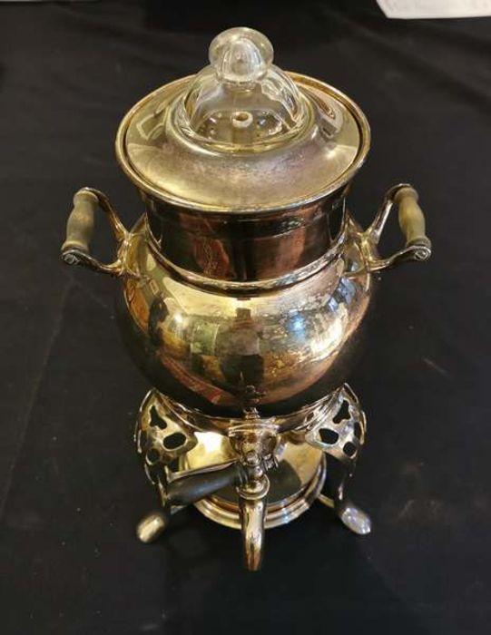 antique copper coffee urn, samovar coffee percolator w/ spirit