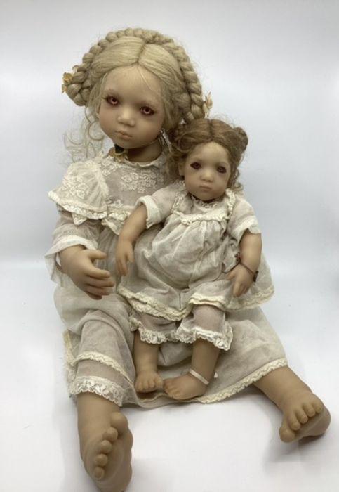 Annette Himstedt German modern artist doll set 1997 Freeke and