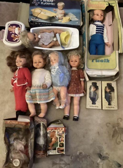 Vintage Large selection dolls First Love boxed doll in bath 1980s by Pedigree and Bradgate Palitoy various baby dolls and many others all finished and various baby doll and walky dolls all