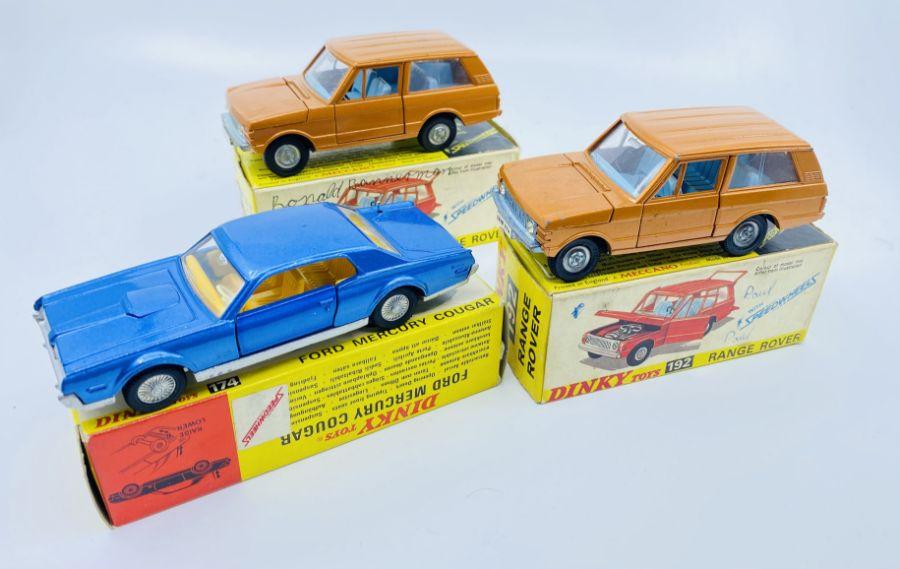 3x Dinky Toys Diecast Models - To include: No.175 Ford Mercury 