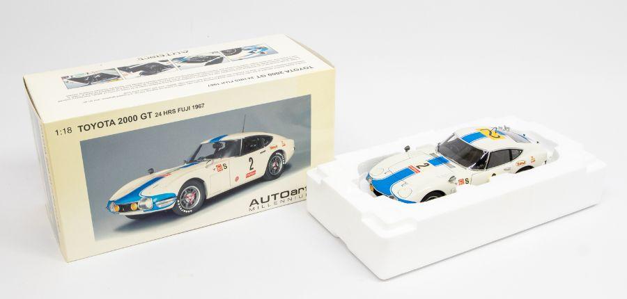 Autoart: A 1:18 Scale Model of a Toyota 2000 GT 24 Hrs Fuji 1967