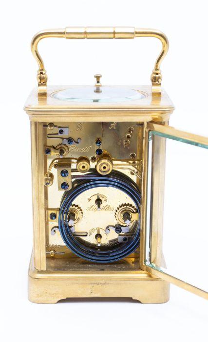 French 8-day Petite sonnerie carriage clock with repeat and alarm on a ...