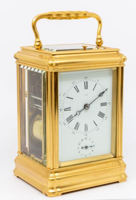A Henry Capt Drocourt Gran Sonnerie 8-day French carriage clock with ...