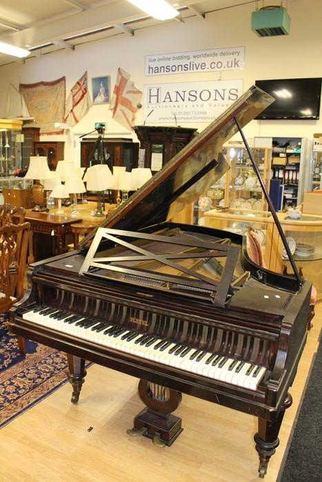 19th Century rosewood baby grand piano19th Century rosewood baby grand piano  