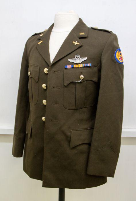 A Dutch Army tunic, dated 1983 on internal label, now fitted with