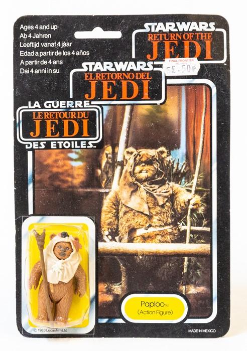 Star Wars: A carded, Star Wars: Return of the Jedi, tri-logo figure ...