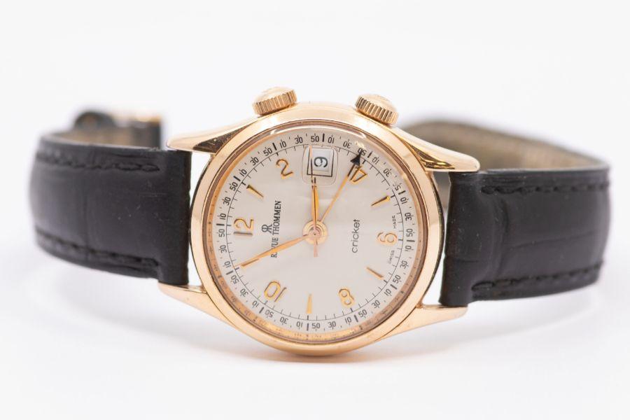 A limited edition 18ct rose gold Revue Thommen 'Cricket' gents