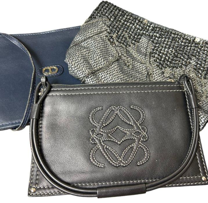 BLACK LEATHER LOUIS VUITTON FANNY PACK WITH DUST BAG - Able Auctions