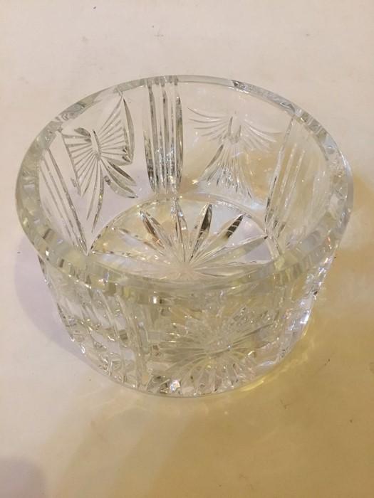 A Waterford crystal wine coaster from the Millennium collection