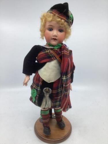 German Bisque Child Doll Majestic in Fabulous Original Costume