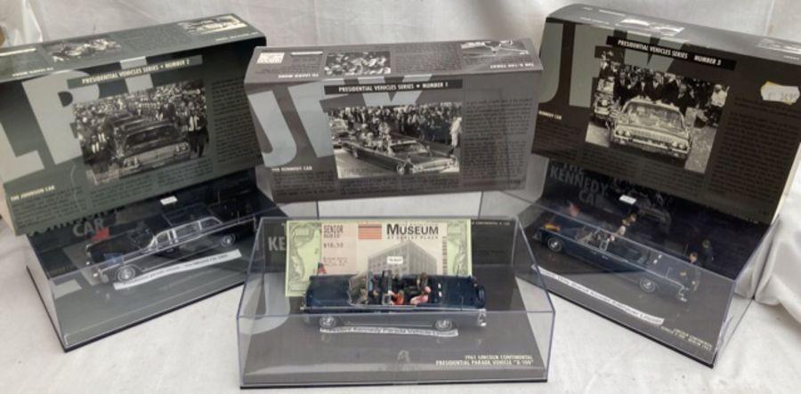 Minichamps: A collection of three Minichamps 1:43 Presidential