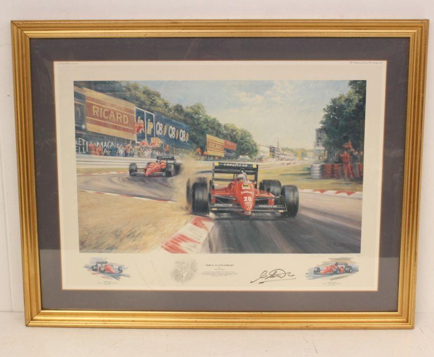 Motorsport A framed and glazed limited edition print Tribute