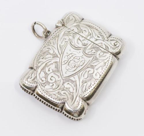 Birmingham year 1885 Victorian Sterling Silver Locket Pendant