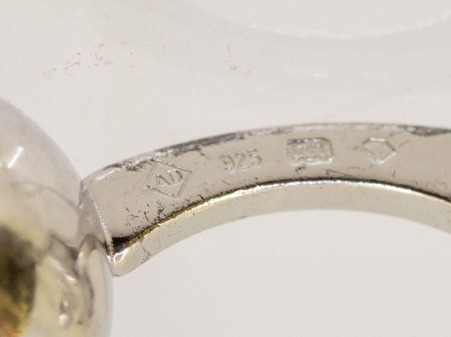 Dunhill Pale Green Headlamp Sterling Silver Cufflinks Rare Australia