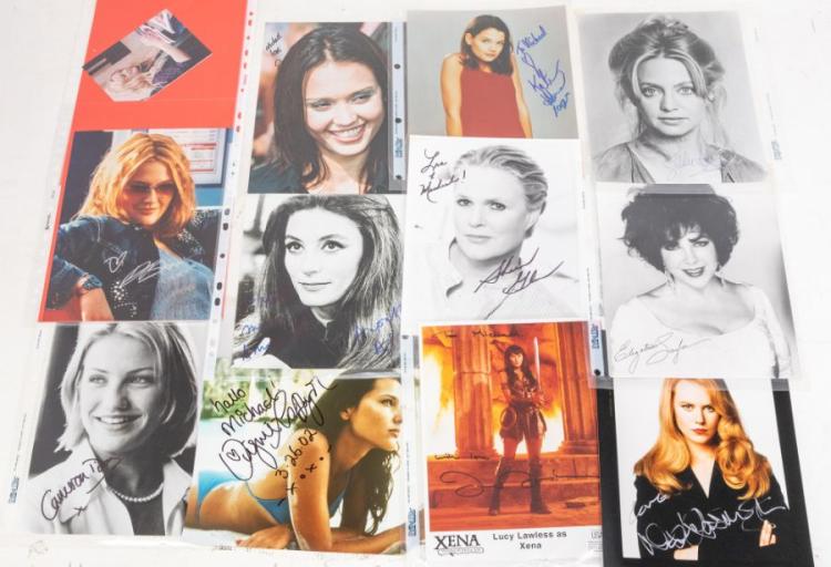 Female Actress Signed / Autographed Photos - most 10 x 8 colour - some ...