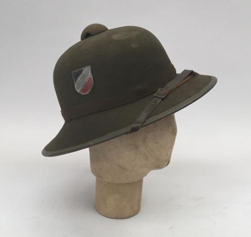 Sold at Auction: WWII NAZI GERMAN TROPICAL PITH HELMET 1942 DATED